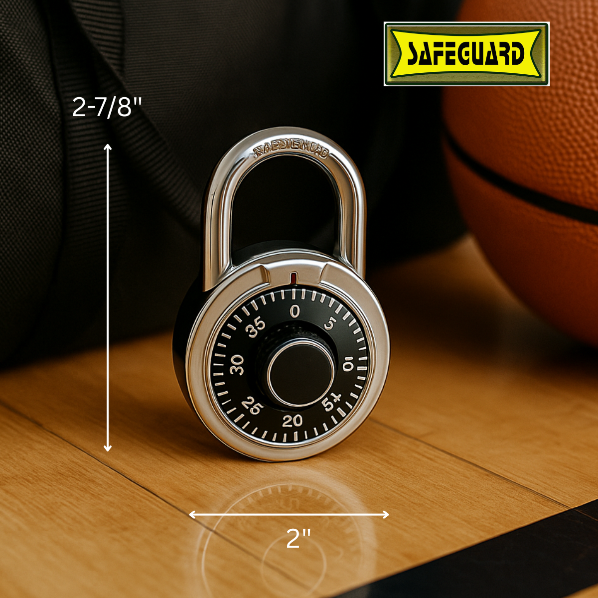 2" Classic Combination Padlock | Durable & Nostalgic Design | Ideal for Lockers, Lockboxes | Multiple Colors