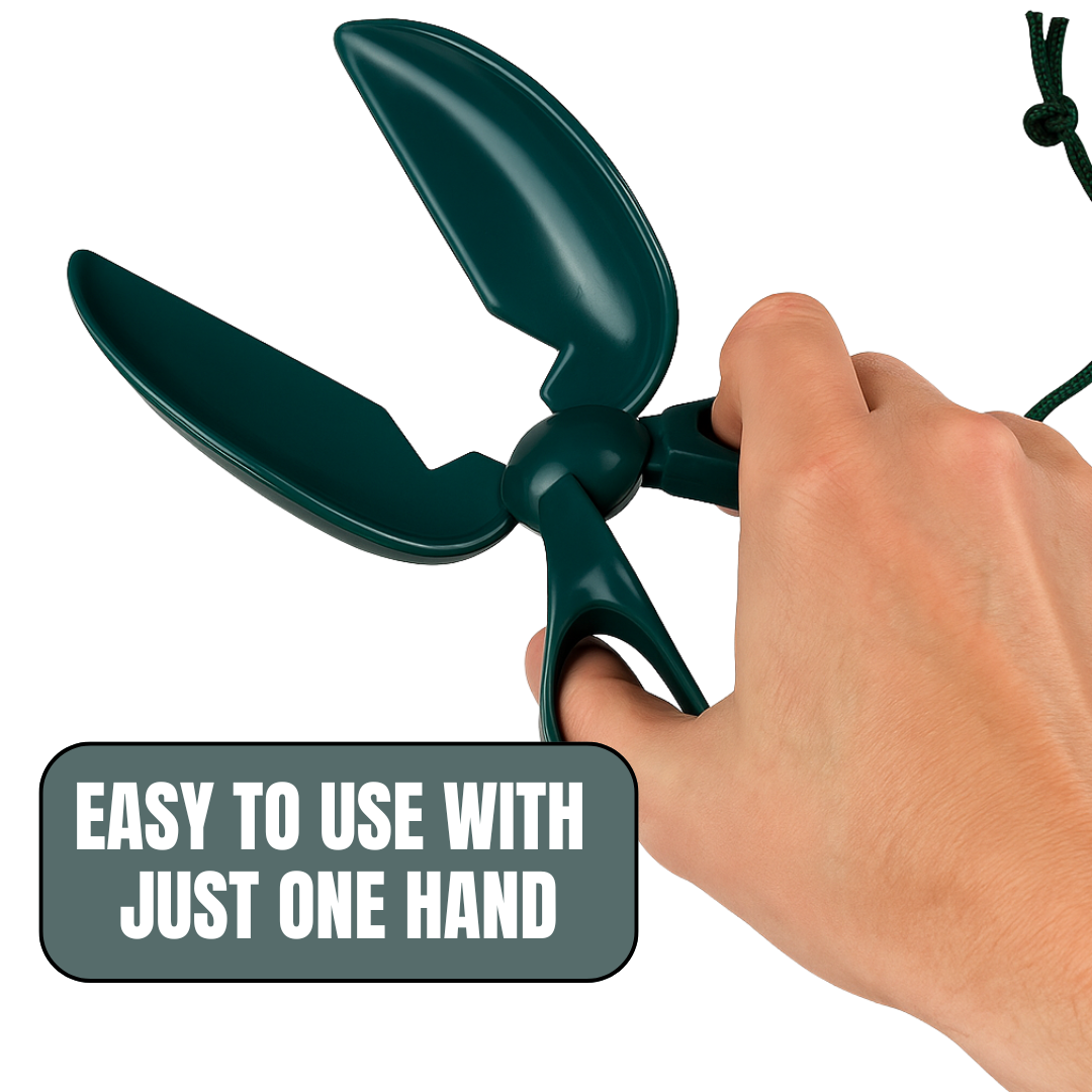 Pet Litter Scooper with Scissor-Style Handle – No-Mess Waste Pickup Tool for Cats & Dogs