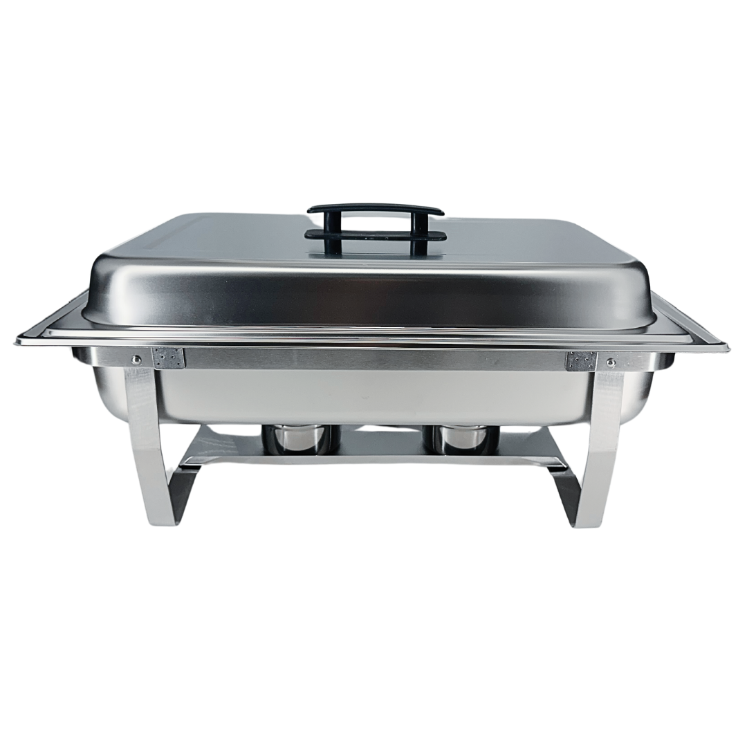 8-Quart Stainless Steel Full-Size Chafer Set with Large Food Pan