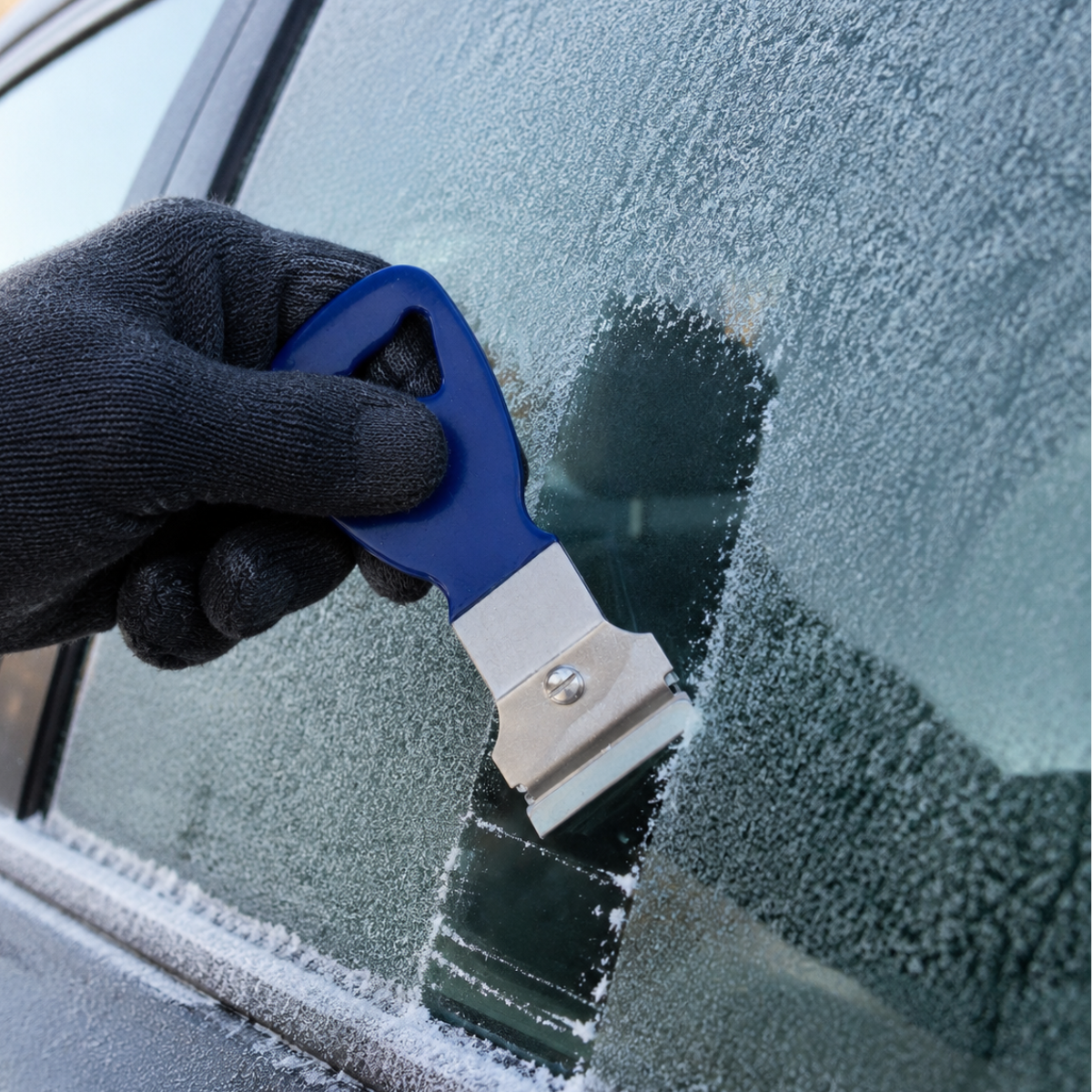 Mini Pocket Ice Scraper for Car Windows – Compact Snow & Frost Scraper (Pack of 2) - PK-09033-Z02