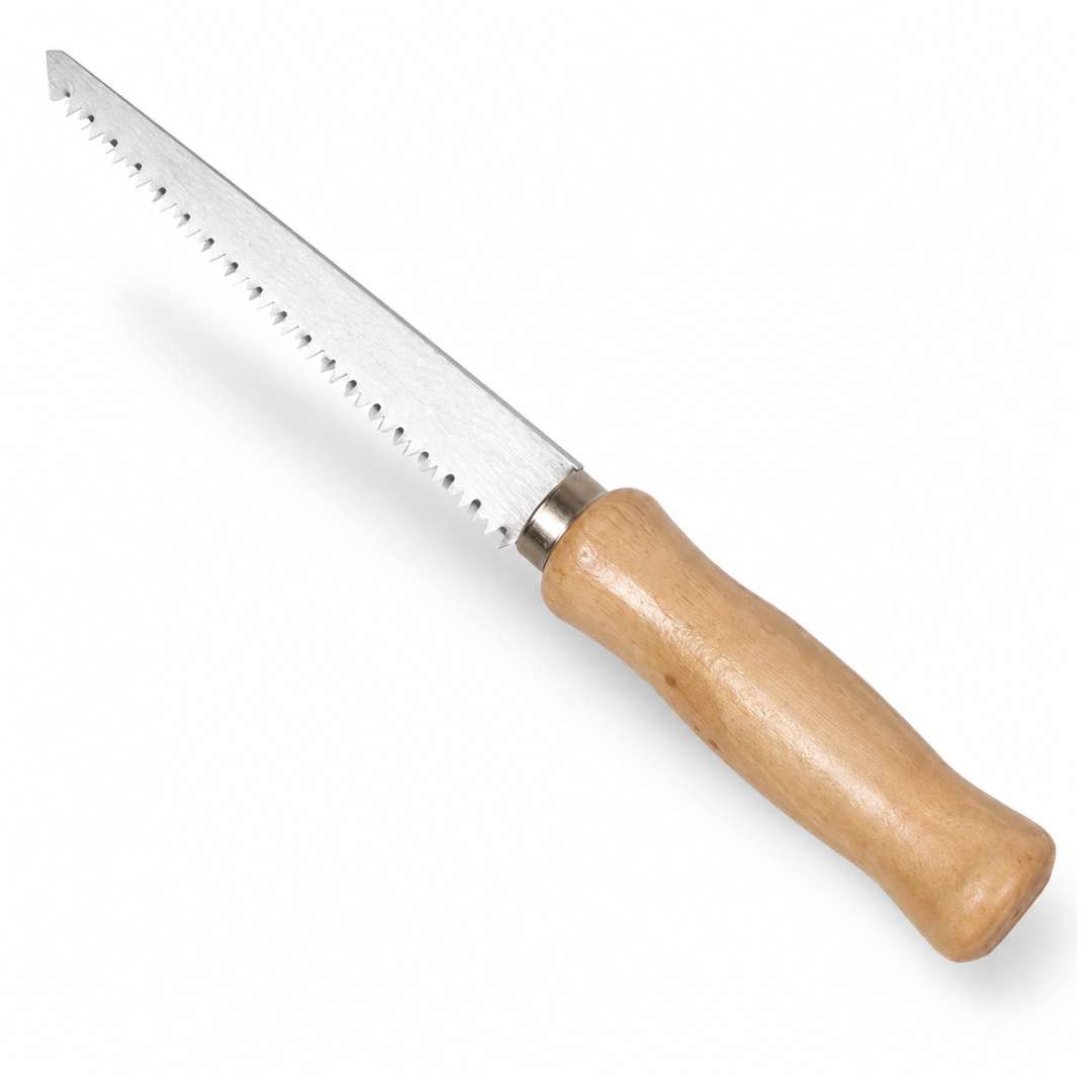 WEDGE 11 Inch Wallboard Saw with 5 Inch Sharp Pointed Blade and Wooden Handle – Drywall Cutting Hand Saw, TZ03-07550