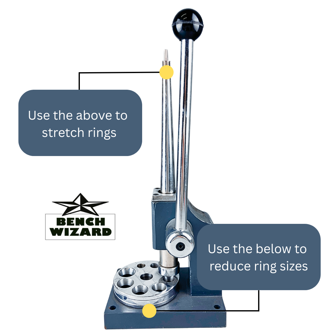 4 Spline Ring Expander & Reducer | 16.5" Tall | Built in Holes For Mounting | Great For Stretching & Reducing Rings
