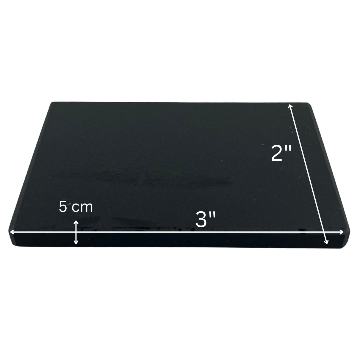 Gold Testing Stone – Professional Jewelry Tester for Gold, Silver & Platinum – 2" x 3" Square Black Touchstone