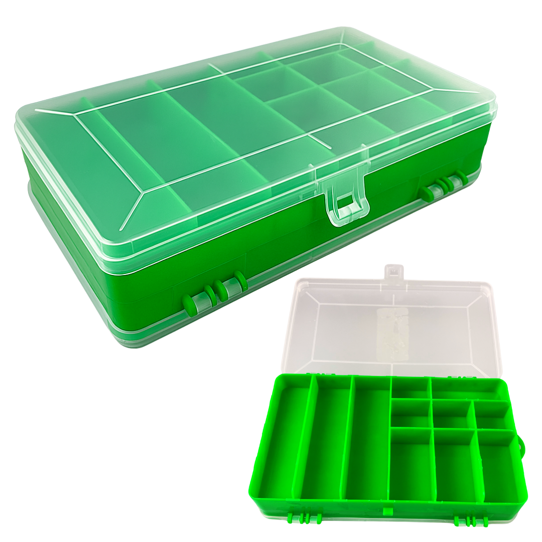 2-Sided Plastic Box with 12 Sections  - MJ-94601