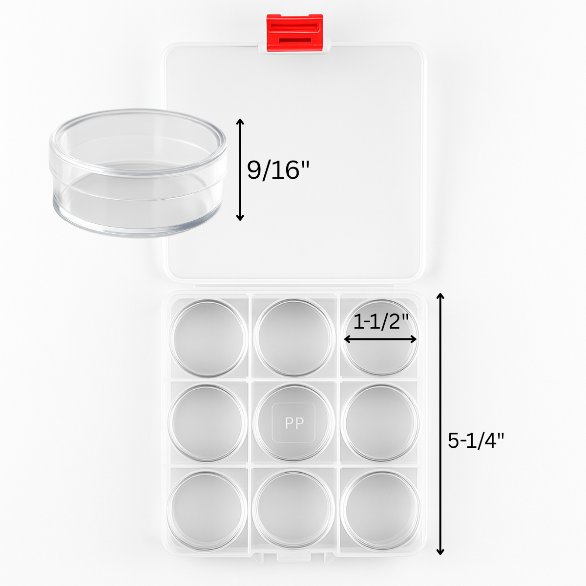 Divided Storage Box with Round Containers  - TJ-86012