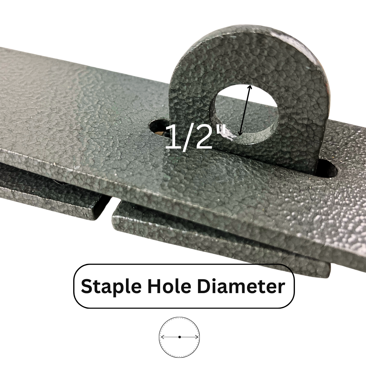 5.5" (14 cm) Heavy-Duty Hasp & Staple | Carbon Steel | Plastic Sprayed Finish | Ideal for Gates, Cabinets, & Baby Proofing