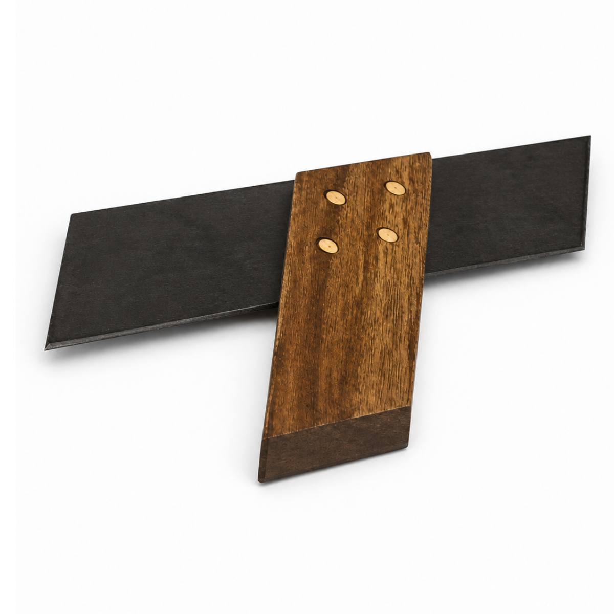 45-Degree Miter Joint Marking Gauge, 5-Inch Wood and Metal Carpenter Square for Precise Woodworking Layout and Joinery