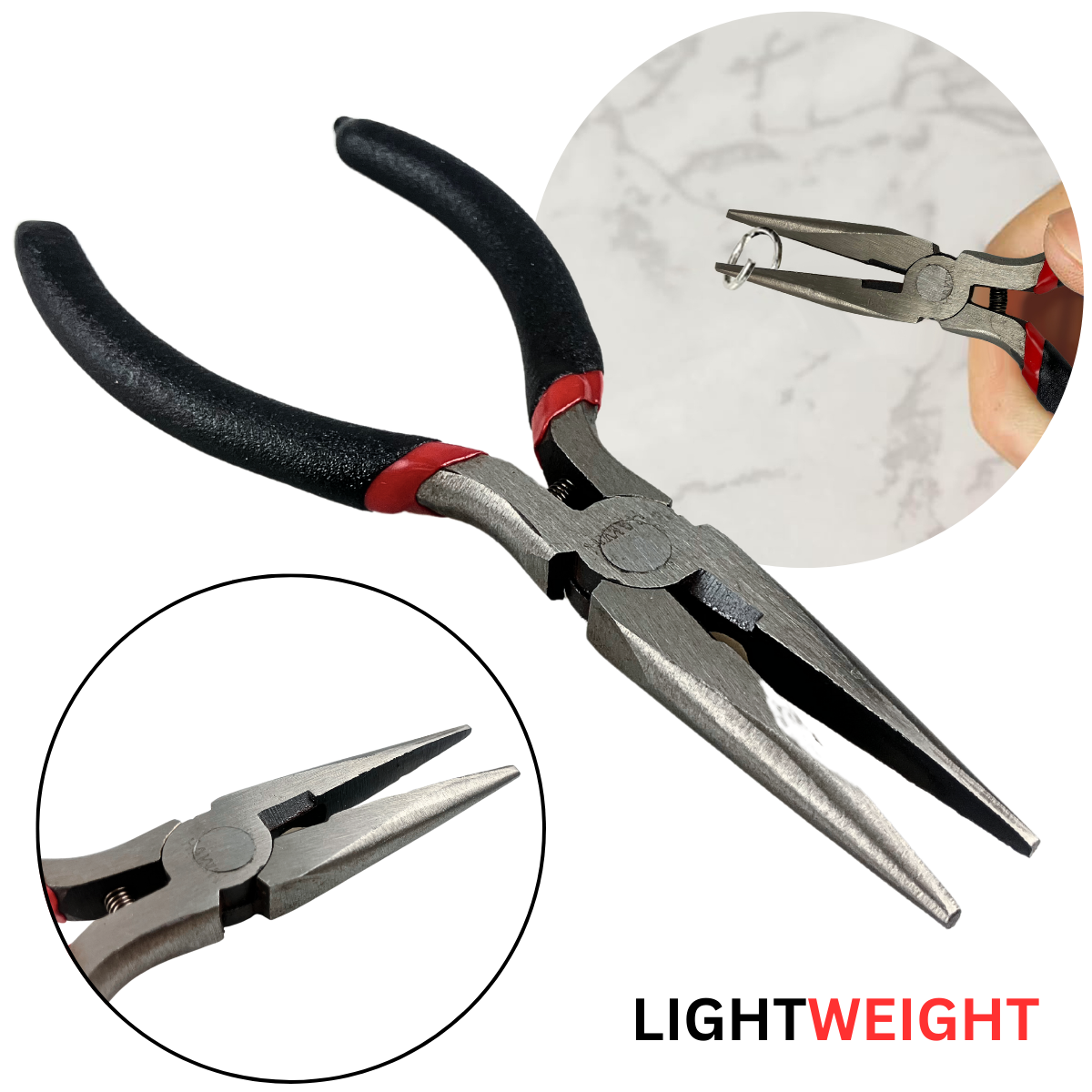 5-Piece Precision Mini Pliers Set - Needle Nose, Diagonal Cutter, Lineman and More