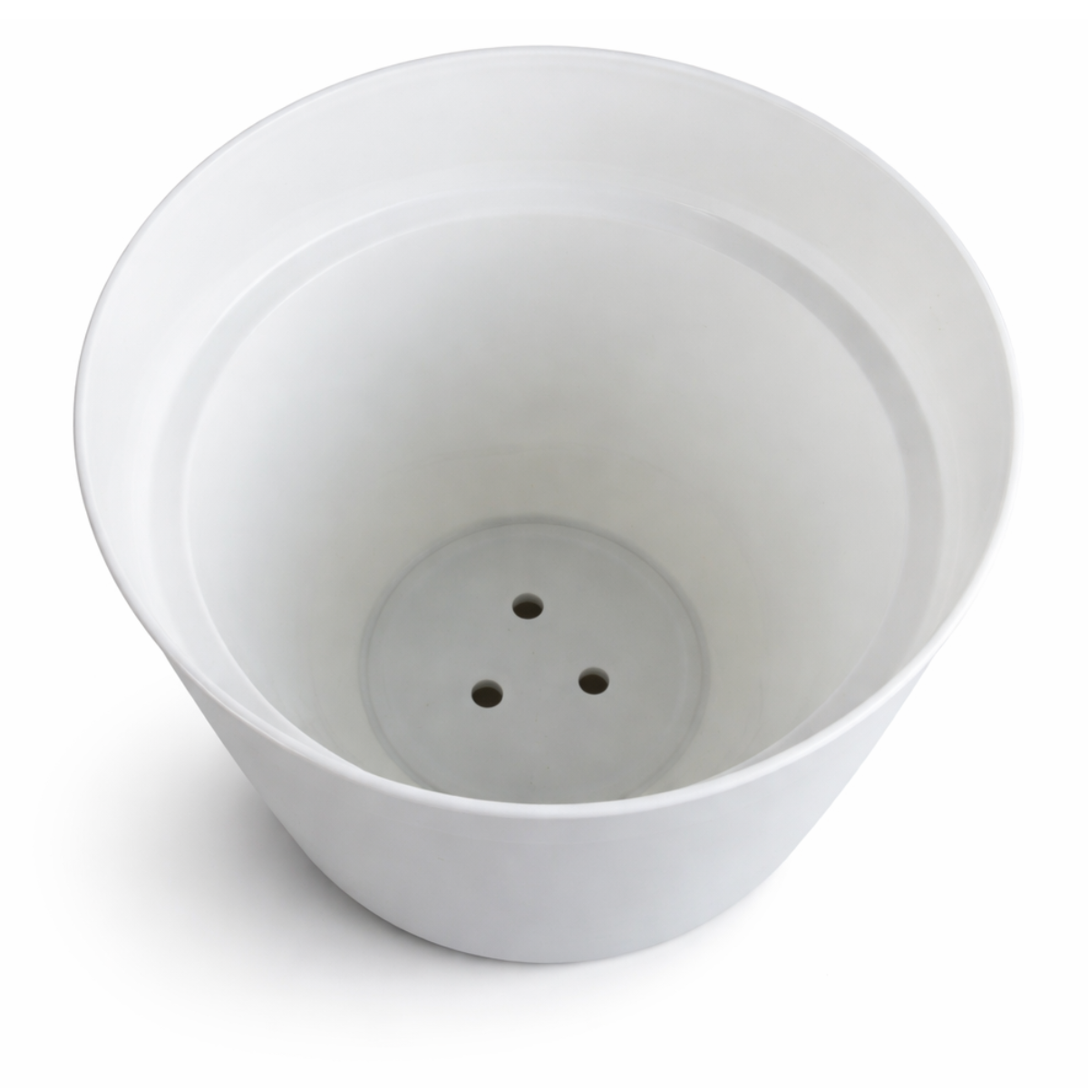 7.5 Inch Plastic Plant Pots with Drainage Holes – White Flower Pots for Indoor & Outdoor Plants, Lightweight Modern Planters for Houseplants, Herbs & Succulents – 6 Pack