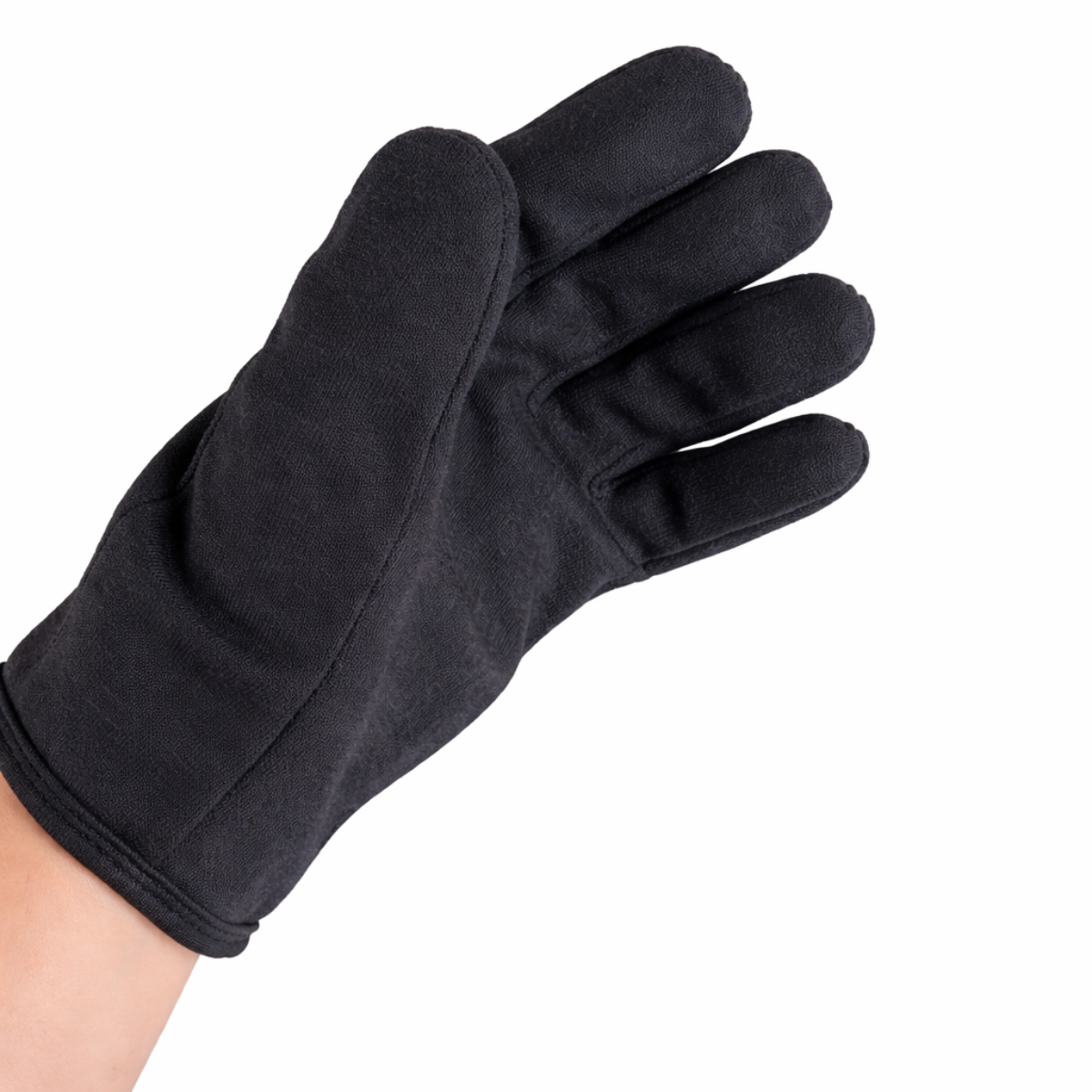 Lined Brown Jersey Gloves with Red Fleece – Pack of 12 (GL-17550-Z12)