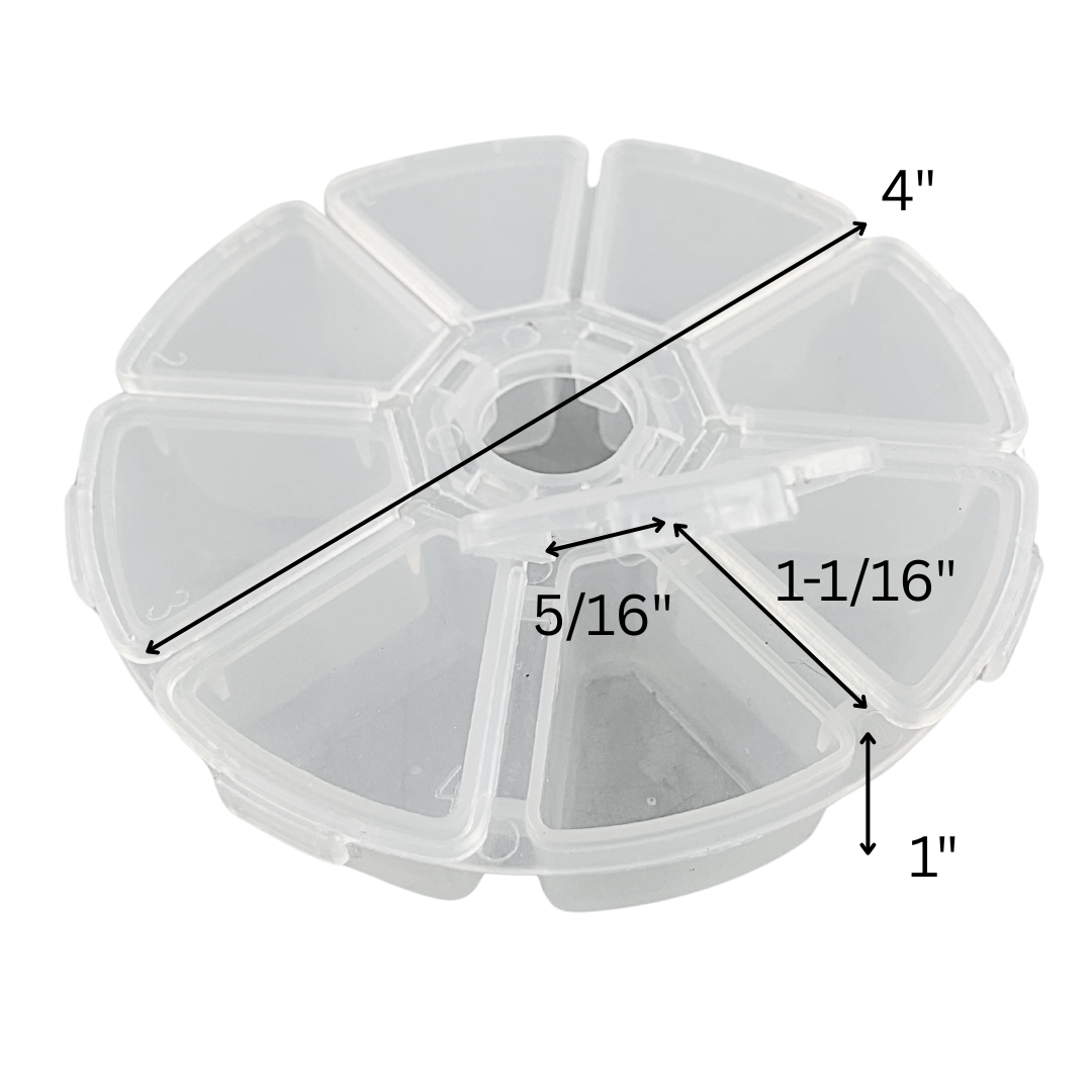 Round Clear Storage Box (Pack of: 2) - TJ05-08701-Z02