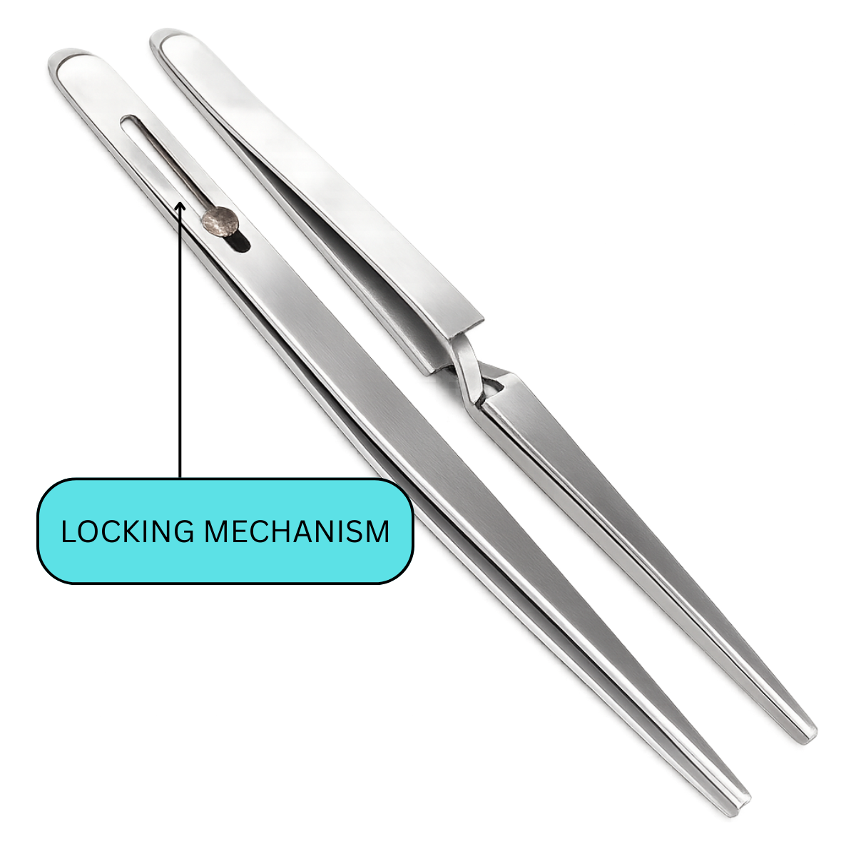 6 Piece Precision Tweezer Set – Straight, Curved & Locking Tips – 4.25" to 7" – Model S1-18643