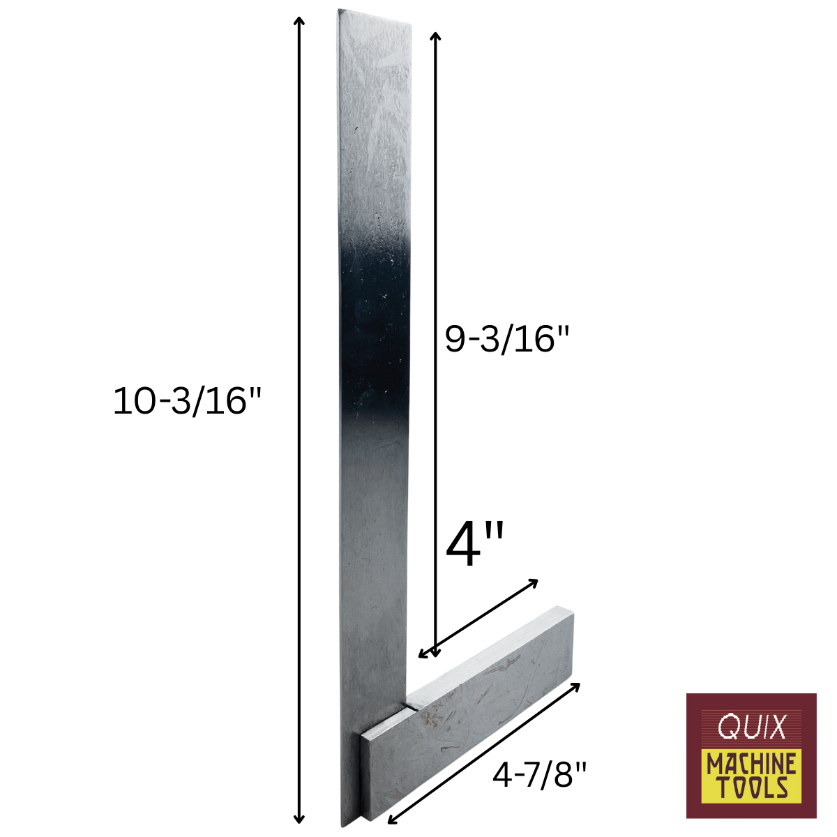 9" Carbon Steel Machinist Try Square  - TZ4409