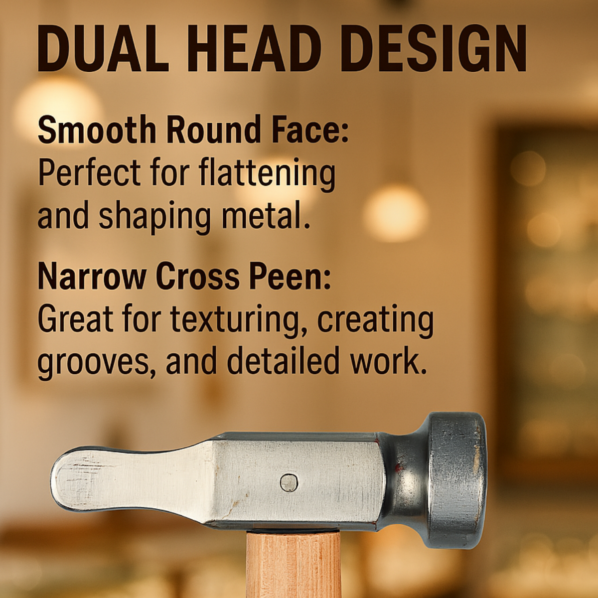 Jeweler's Bench Hammer & Block Set – Precision & Durability for Metalworking - KIT-TJ9804A