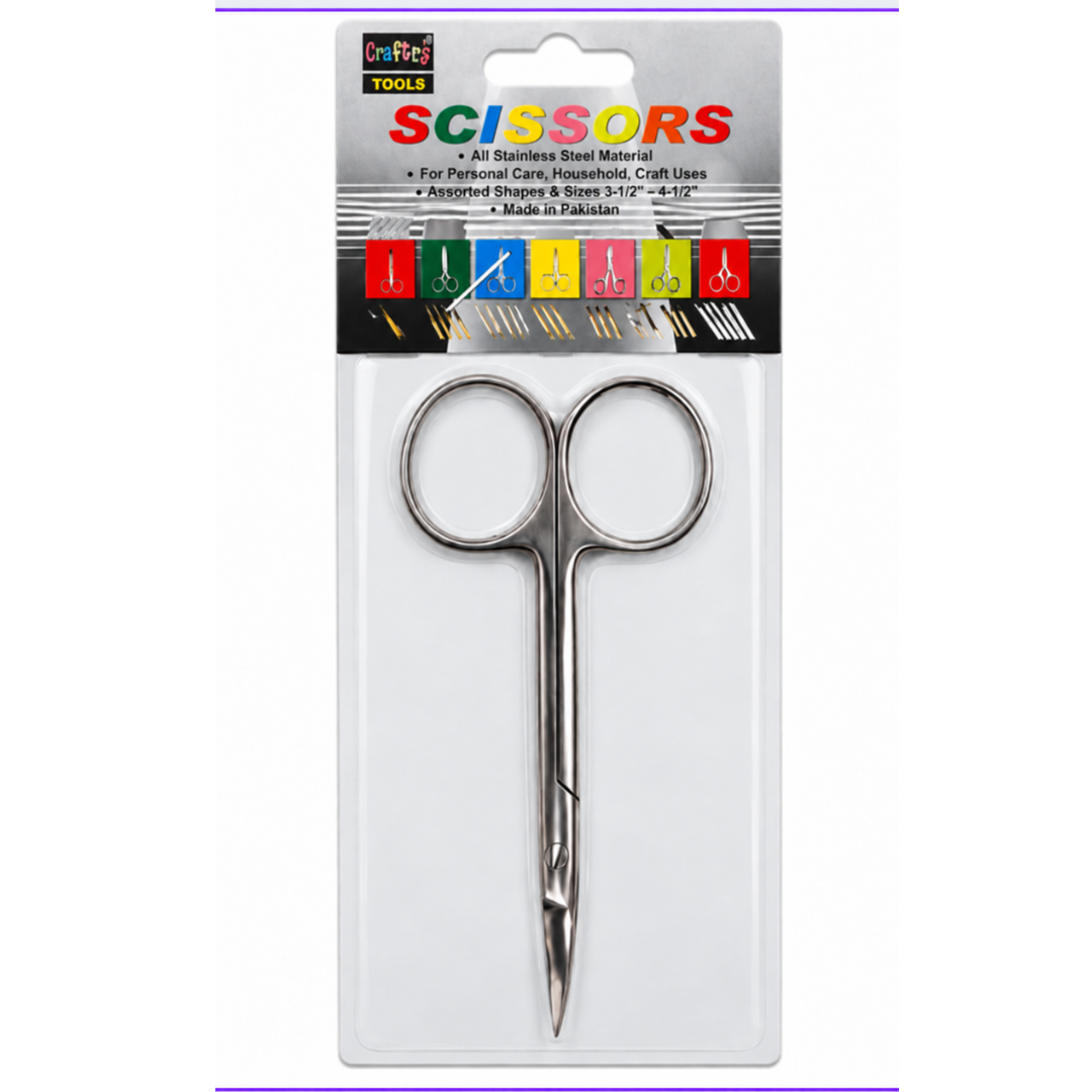 3.5 Inch Stainless Steel Cuticle Scissors (Pack of: 2) - SC-45352-Z02