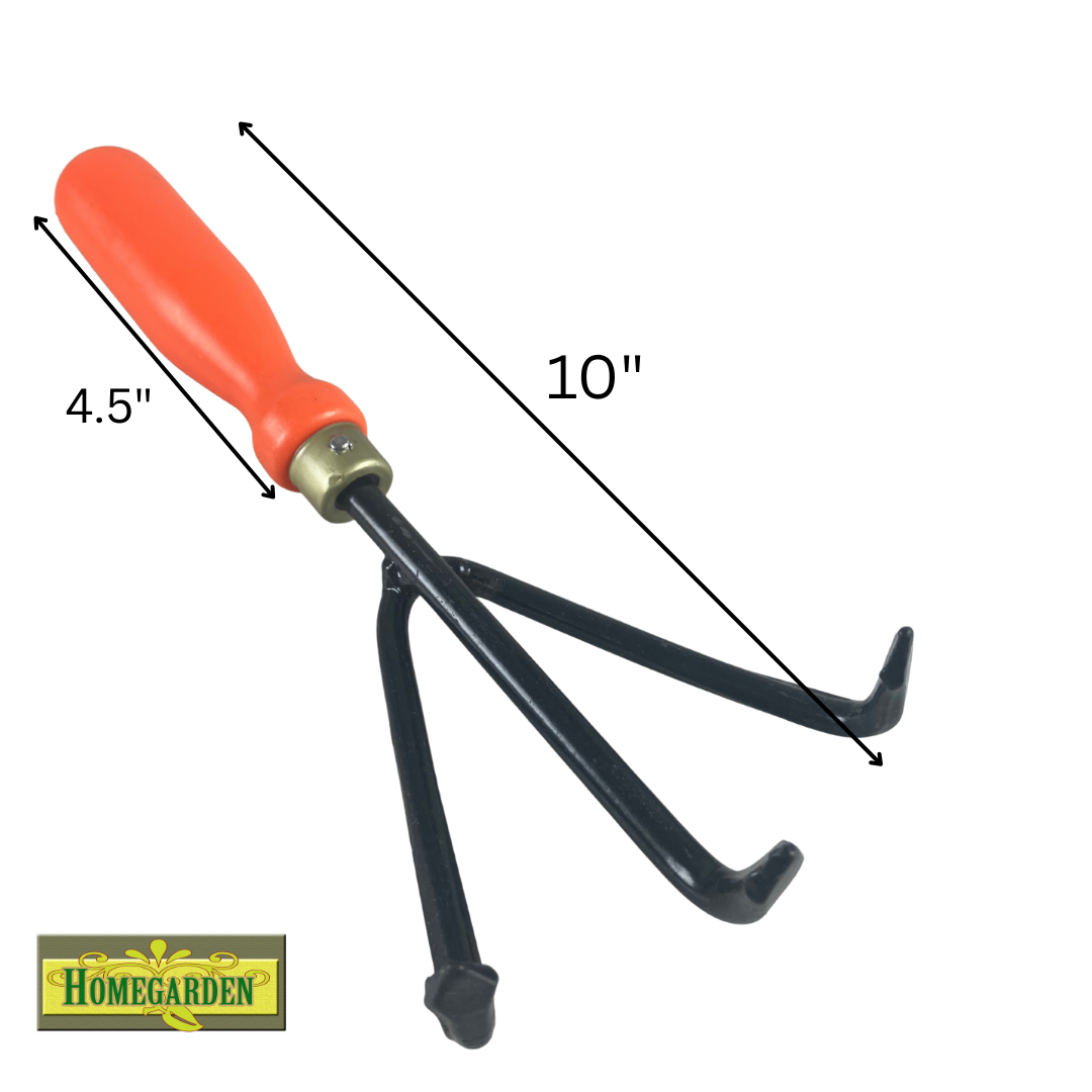 5 Pc. Garden Tool Set | Hand Fork, Narrow & Wide Trowel, Weeder, and Hand Rake | Durable Carbon Steel with Comfort Grip Handles | Ideal for Home, Indoor, and Balcony Gardening