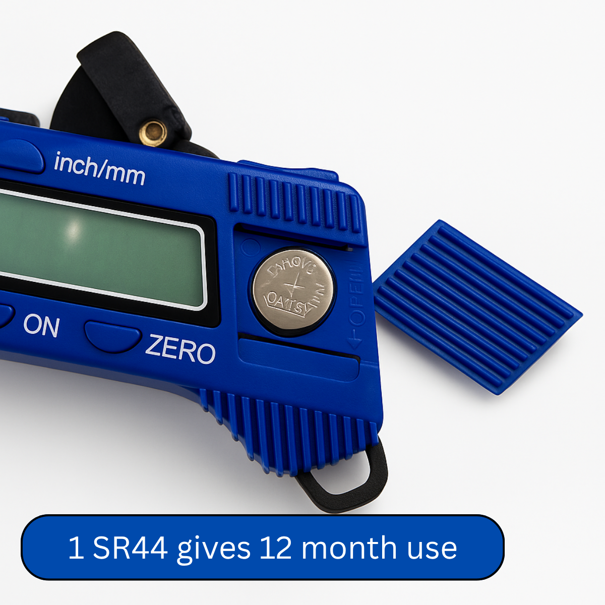 Digital Thickness Gauge – Carbon Fiber Composite Body with 8mm LCD Display, 0–12mm Range, 0.01mm Resolution