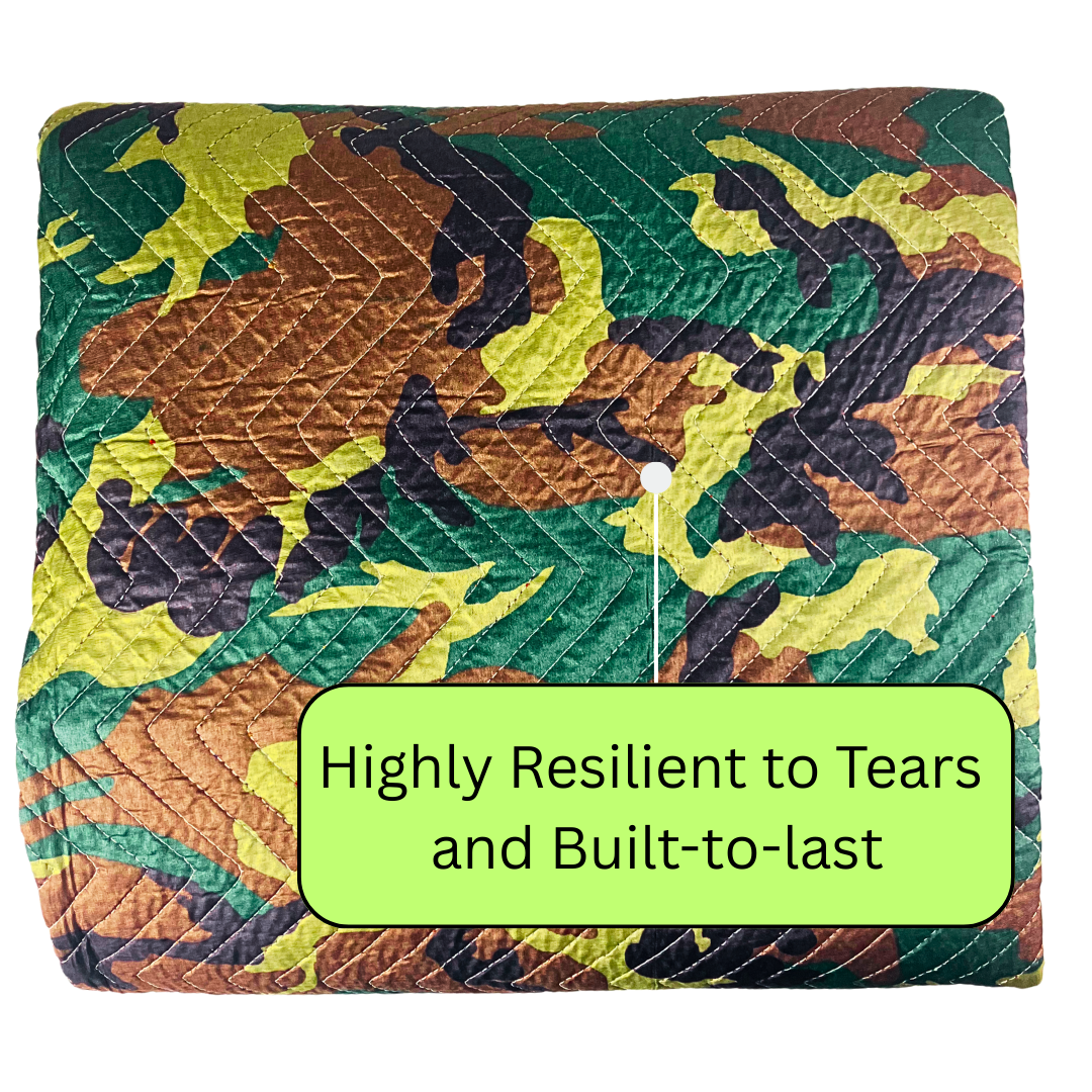 72 x 80 Inches Camouflage Print Moving Blanket  - TC502-MB-CM