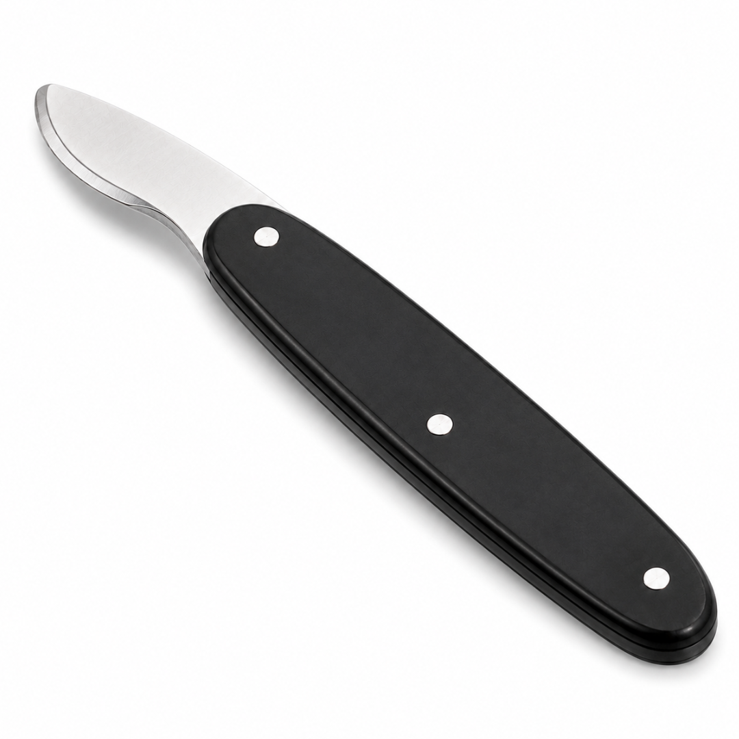 Watch Case Opener Tool with 1 Inch Beveled Edge Blade, 4.5 Inch Watch Back Removal Knife, Smooth Black Fiber Handle, Watch Repair Tool for Battery Replacement and Case Opening