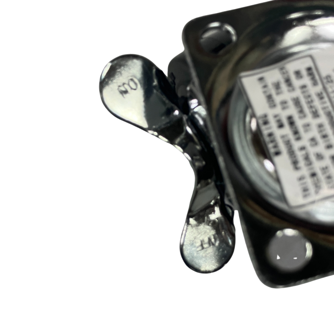 2.5 Inch Swivel Caster Wheels with Brake 4 Pack – Light Duty 2.5" Plate Mount Casters with Locking Brake and Smooth Rubber Wheel – Rolling Cart & Furniture Replacement Wheels