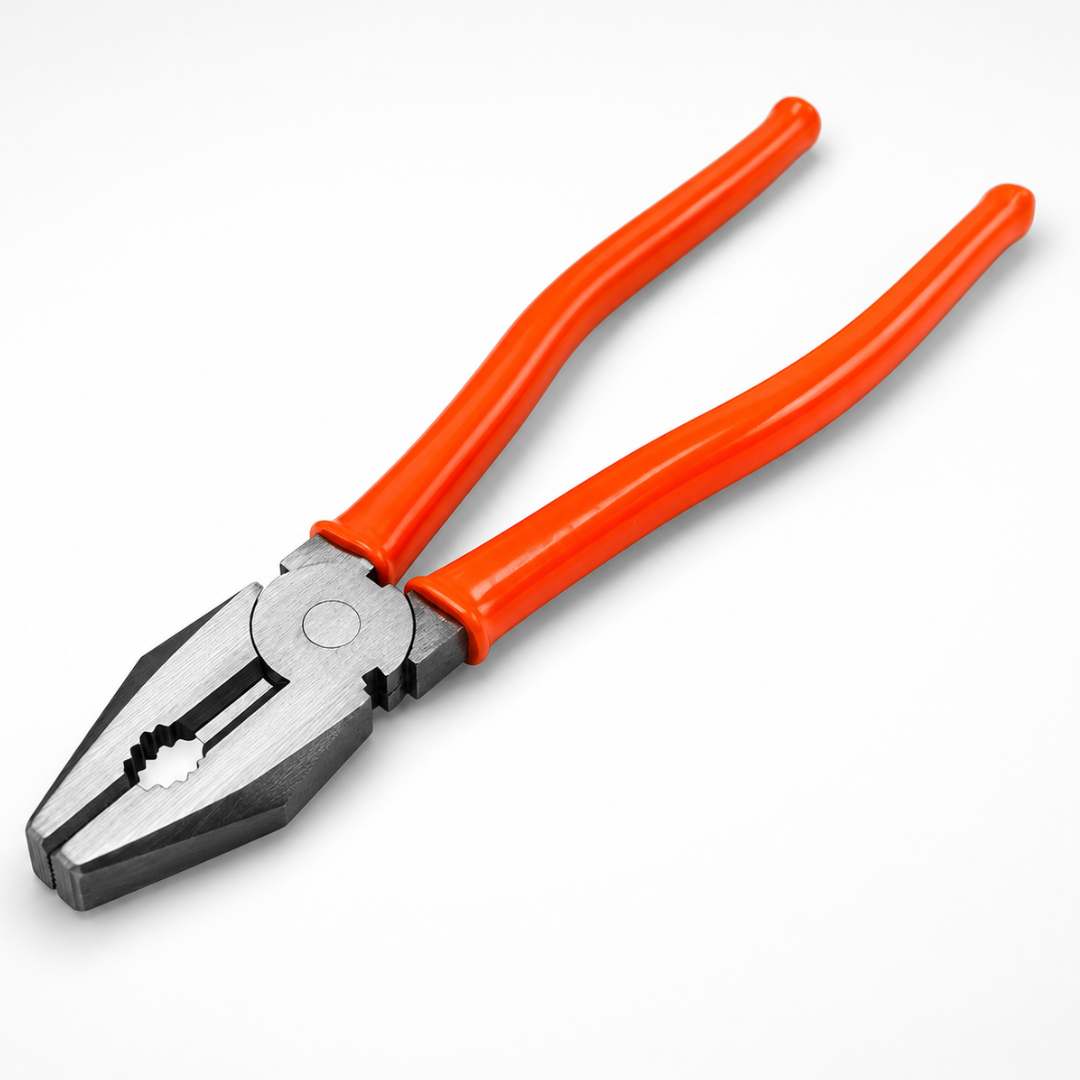 10 Inch Lineman Pliers with PVC Grip Handles – Heavy Duty Drop Forged Steel Combination Pliers for Gripping, Twisting, Bending & General Repair