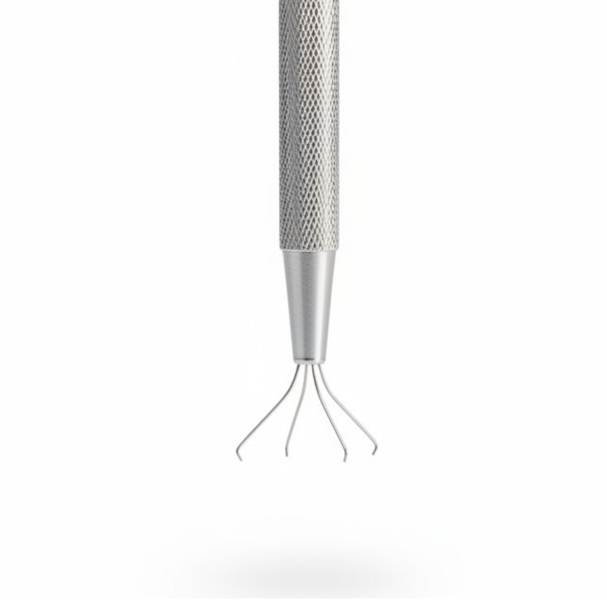 5 Piece Diamond Handling Tweezer Set with 4-Prong Pick Up Tool & Shovel - Stainless Steel - TJ-17336