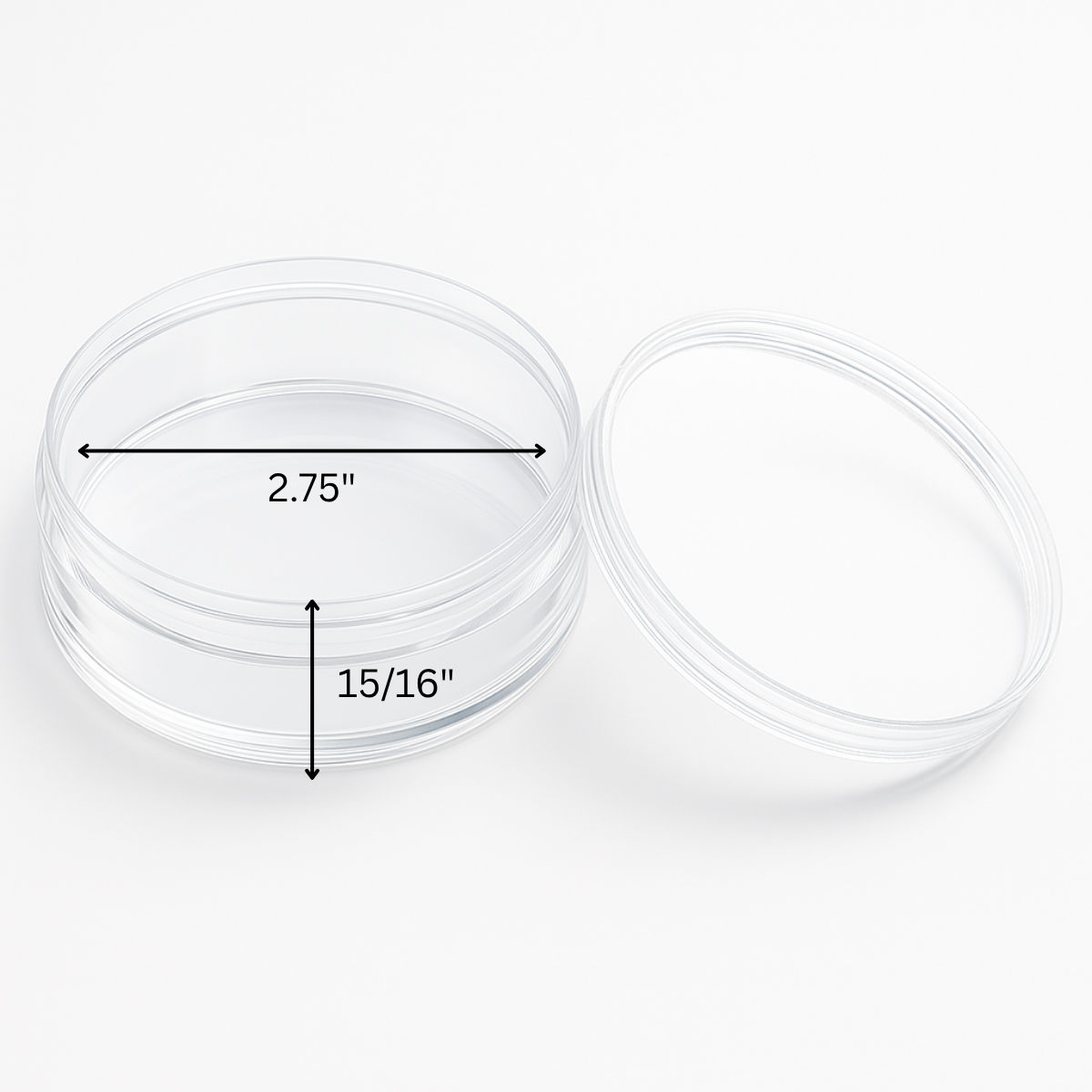 4 Piece Stackable Plastic Round Jars  - TJ05-13704