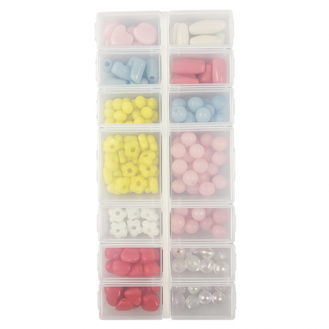 14-Compartment Storage Box with Snap-Lock Lids