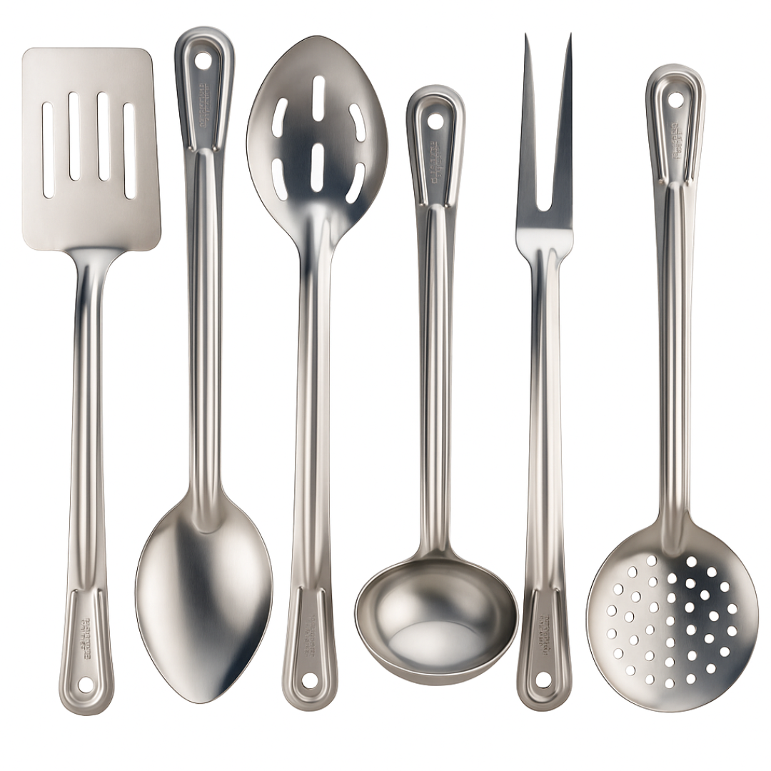 Extra Long Stainless Steel Cooking & Serving Set  - U-20600