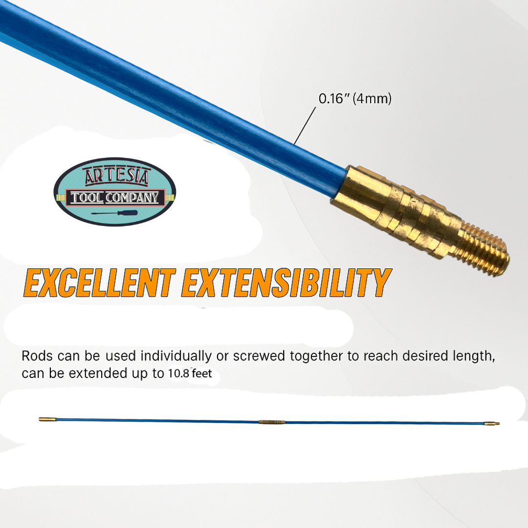 10 Piece Extendable Cable Access Wire Kit with Storage Case  - TZ-00015