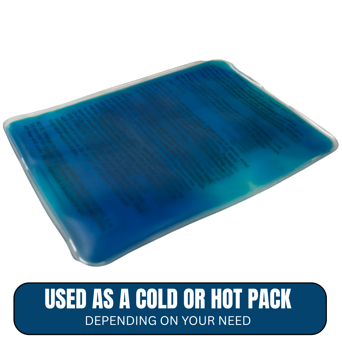 Reusable Hot & Cold Gel Pack – Microwave or Freezer Therapy Pack for First Aid, Muscle Relief & Injuries – 5 x 6.5 in, 12 oz (SP-08577)