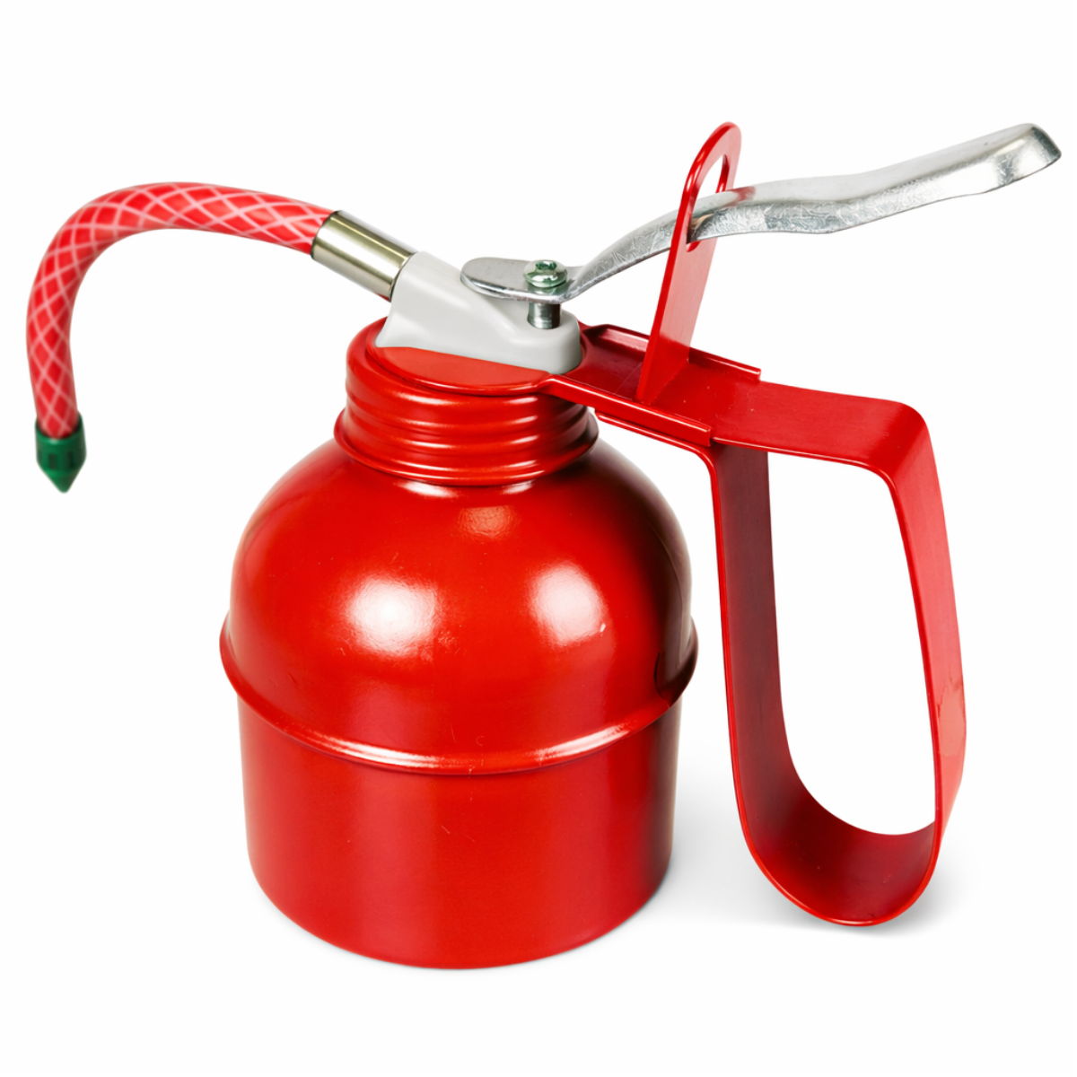 300cc Oil Can With 6" Flexible Hose | Durable Steel Construction | Essential Tool for Mechanics or DIY Enthusiast