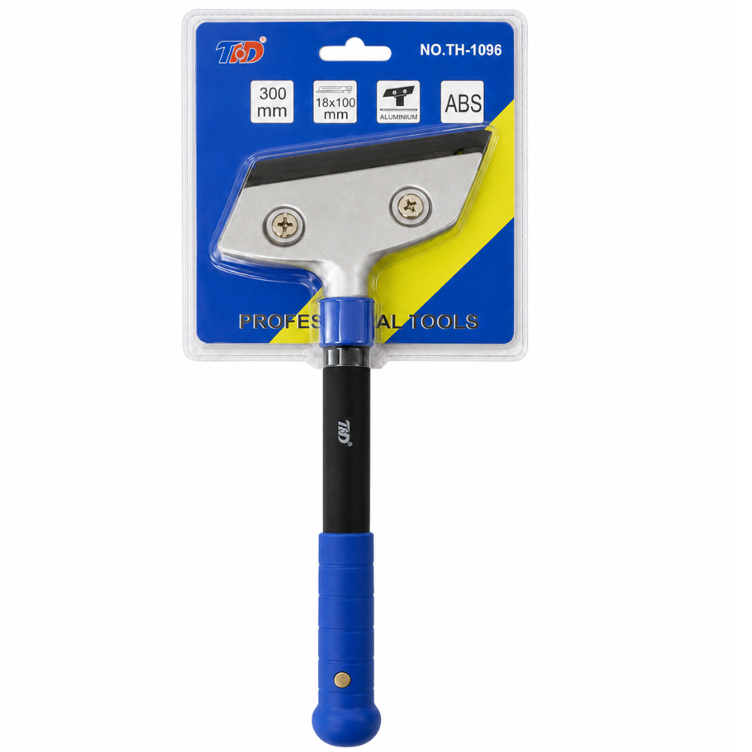Heavy Duty Floor and Glass Scraper, 4-Inch Steel Blade, 11.5 Inch