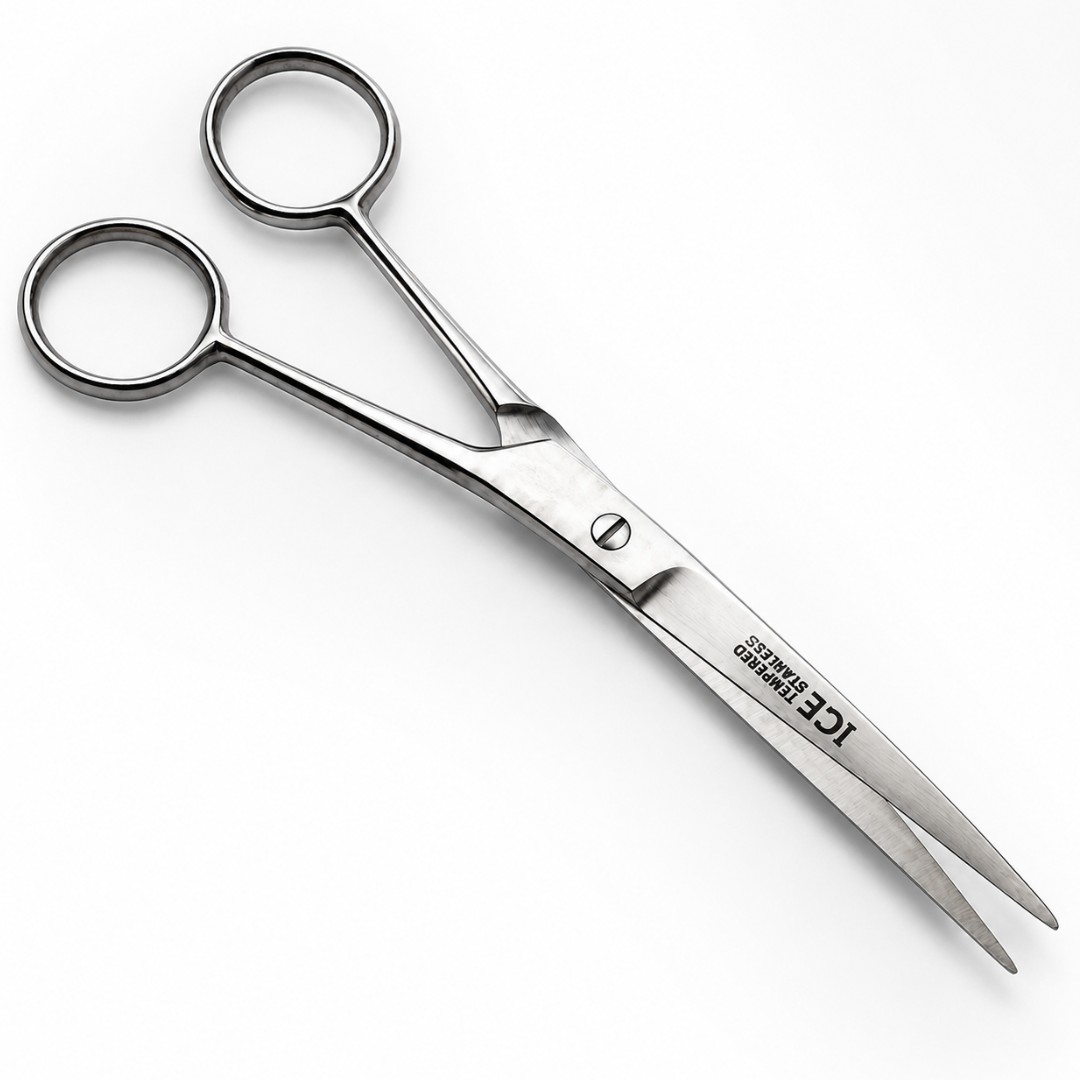 7 Inch Pet Grooming Scissors, Stainless Steel Sharp Dog & Cat Hair Trimming Shears for Long Hair, Matted Fur, Home Pet Grooming