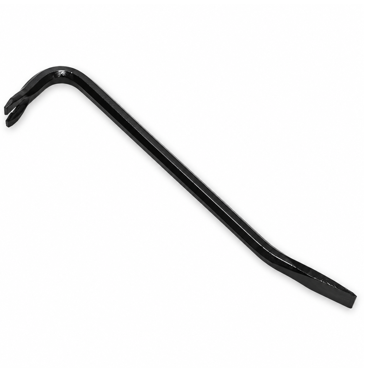 12-Inch Forged Steel Wrecking Bar with Curved Nail Puller & Beveled Chisel End – Demolition Pry Bar – TZ-45187