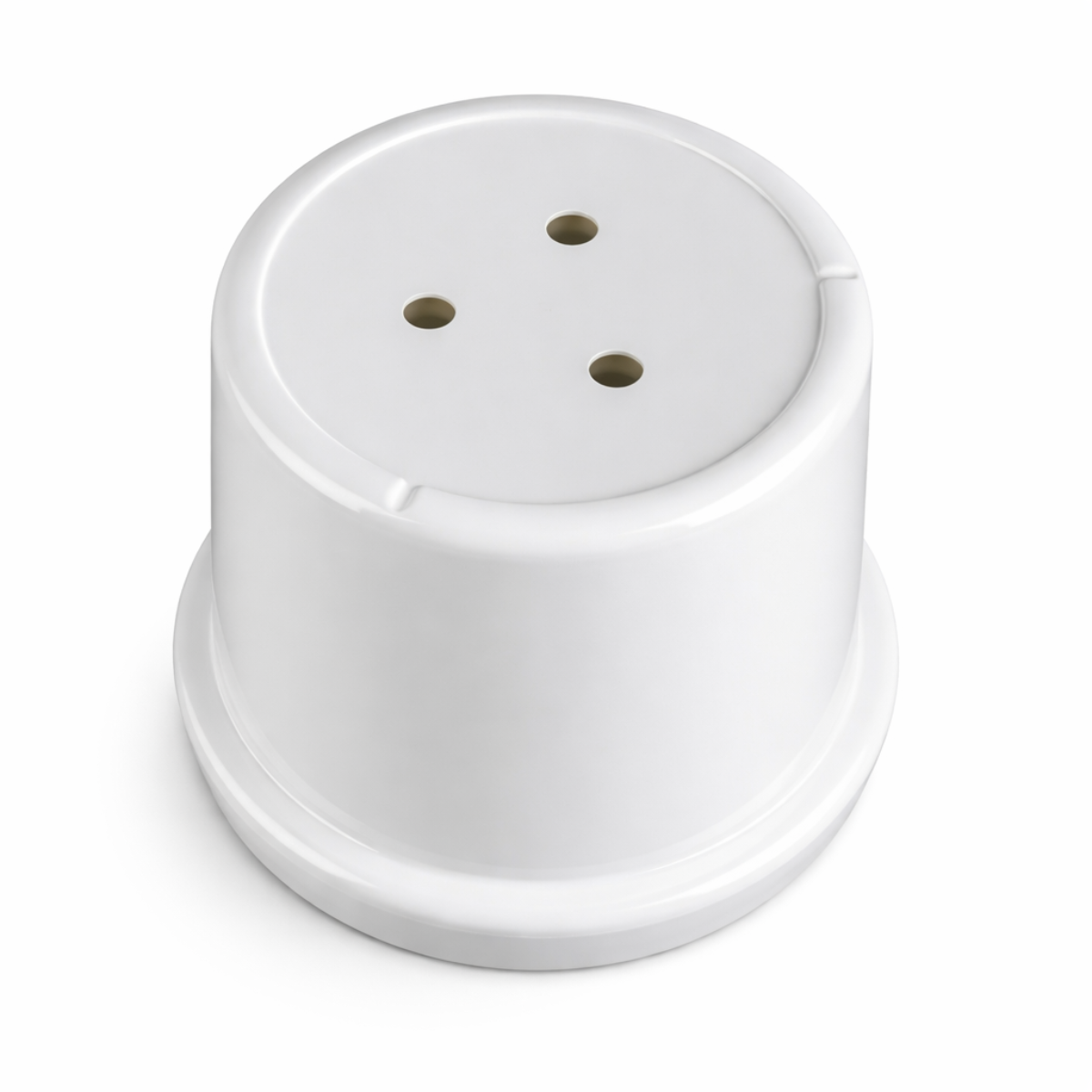 7.5 Inch Plastic Plant Pots with Drainage Holes – White Flower Pots for Indoor & Outdoor Plants, Lightweight Modern Planters for Houseplants, Herbs & Succulents – 6 Pack