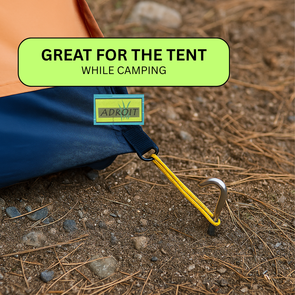 10 Pc. Camping & Gardening Anchor Peg Set  - GT-06610