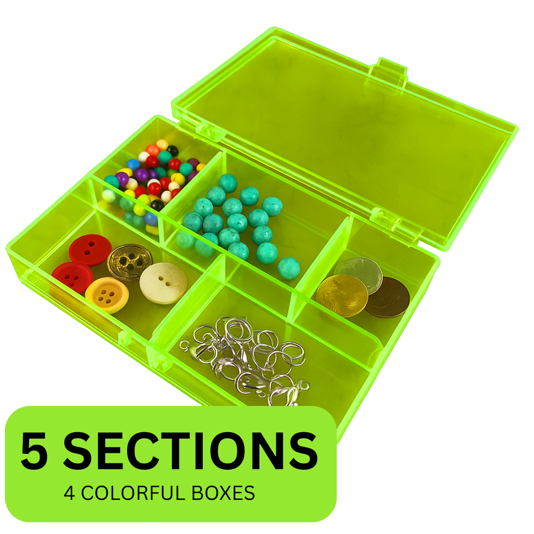 4 Colored Plastic Boxes - TJ-08784
