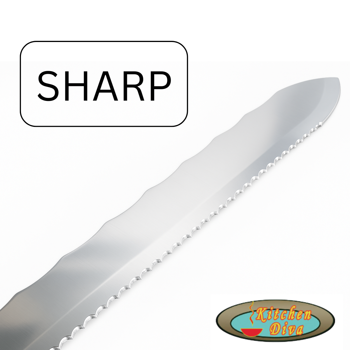 Jumbo Double Sided 11" SS Blade Kitchen Knife - U-04280
