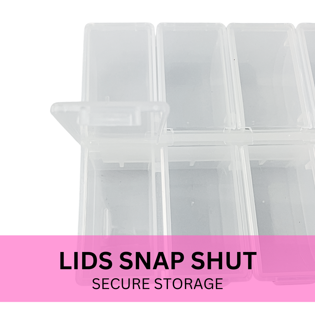 14-Compartment Storage Box with Snap-Lock Lids