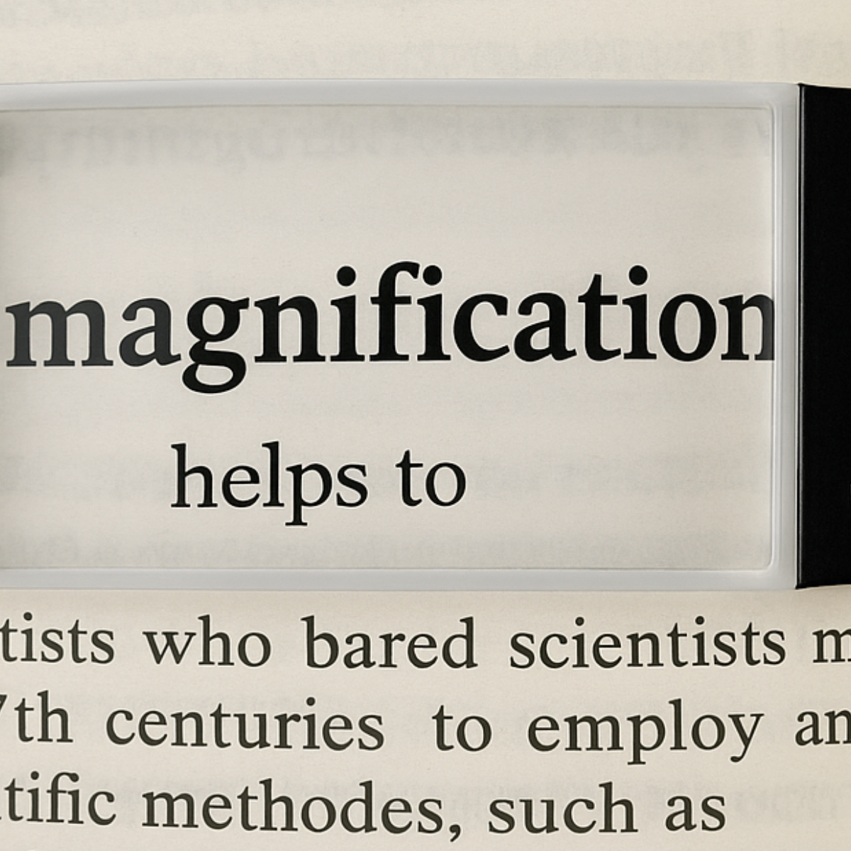 LED Illuminated Rectagular Booklight Magnifier  - MG-75980