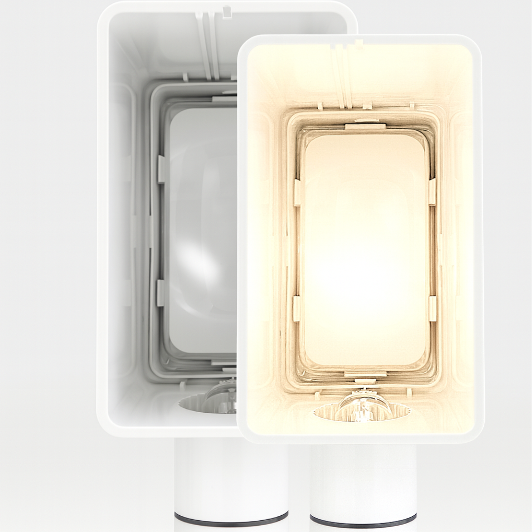 3X Illuminated Rectangular Magnifier with Halogen Light – 12" Long Handheld Magnifier with 4" x 2" Lens, Swivel Head, Bright Illumination for Collectors, Crafters, Hobbyists – MG-07715
