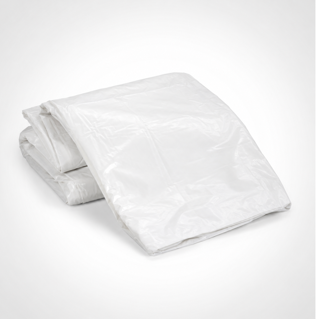 Full Size Waterproof Vinyl Mattress Cover – Protective Bed Cover for Spills, Stains, Potty Training, Children’s Beds and Guest Mattresses
