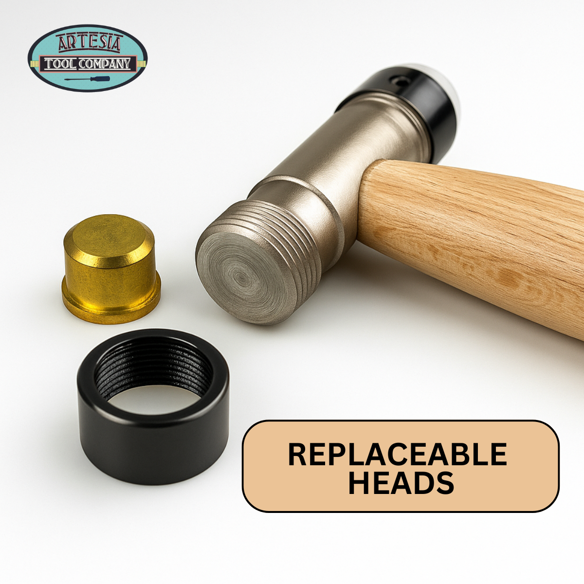 Double Headed Nylon and Brass Hammer  - PH-80209