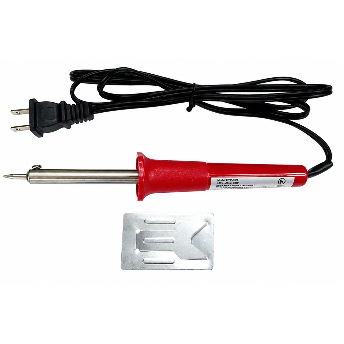 8.25 Inch 30W Soldering Iron with Metal Stand, UL Approved Electric Solder Tool for Electronics, Jewelry Repair, Crafts and Small Metal Work