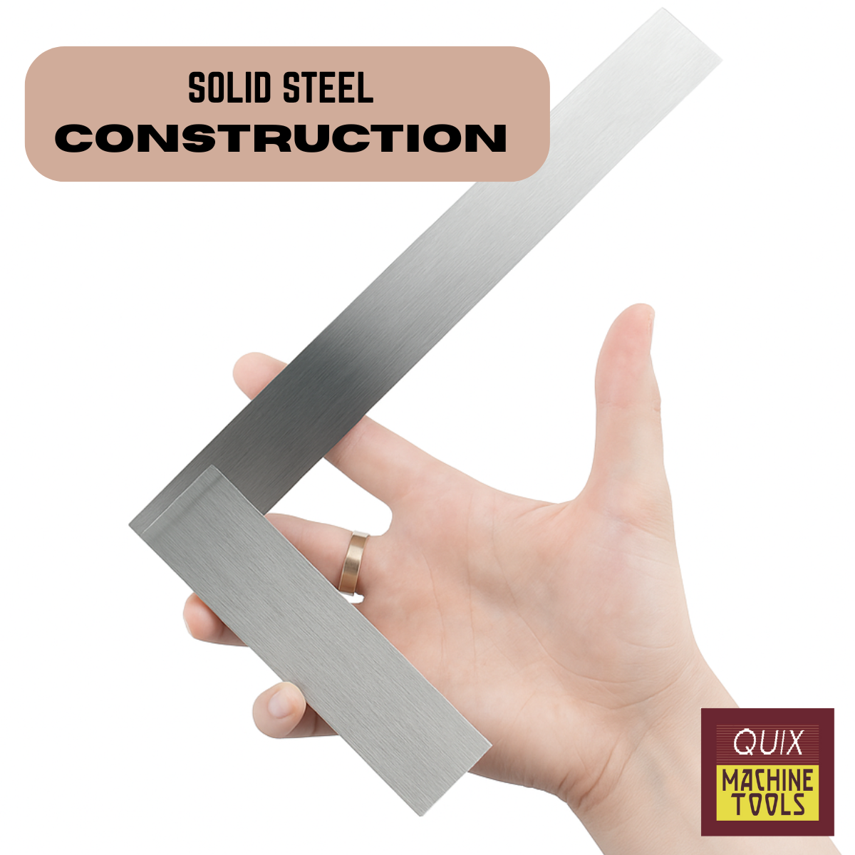 9" Carbon Steel Machinist Try Square  - TZ4409