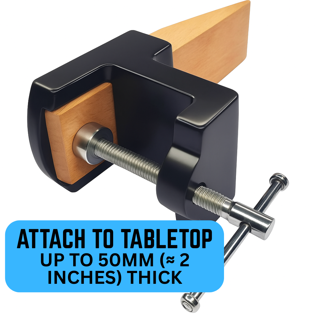 Jeweler’s Anvil with Bench Pin – 2.75" x 3.25" Mini Workbench Anvil and Pin Set – Mountable Bench Block for Jewelry Making & Metal Work