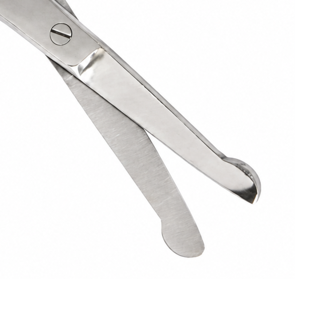 3.5" Safety Nose Bandage Cutting Scissors, Stainless Steel Rounded Tip First Aid Scissors for Emergency Kits, Bandage Removal & Medical Use, Pack of 2 - SC-40352-Z02