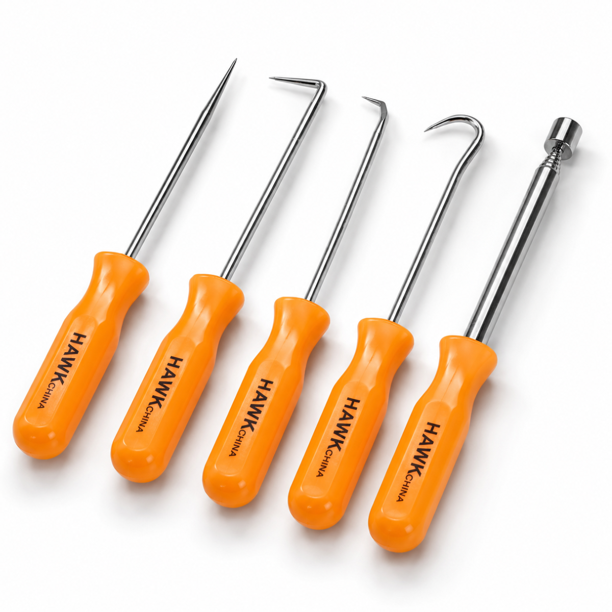 5 Piece Picks and Hooks Set with Extendable Pick-Up Magnet – S1-98550