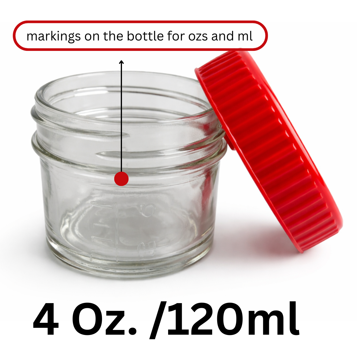 4 oz Glass Baby Food Storage Jars with Colorful Lids – 120ml Reusable Containers with Oz & mL Markings – BPA-Free Airtight Screw Top – 8 Pack